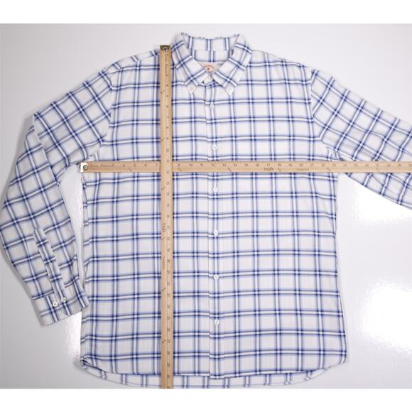 Brooks Brothers Red Fleece Blue White Check Plaid Button Up Shirt XL - Picture 4 of 7